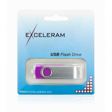 USB флеш накопитель eXceleram 16GB P1 Series Silver/Purple USB 2.0 Фото 7