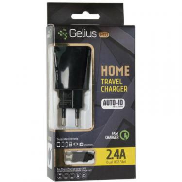 Зарядное устройство Gelius Pro Edition Auto ID 2USB + Cable MicroUSB 2.4A Bla Фото 5