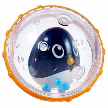 Игрушка для ванной Munchkin Плаваючі бульбашки (пінгвін з жовтою кулею) Фото 1