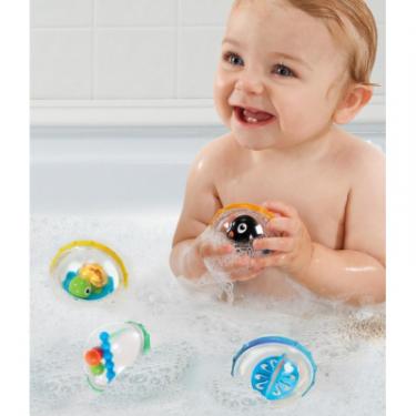 Игрушка для ванной Munchkin Плаваючі бульбашки (пінгвін з жовтою кулею) Фото 4