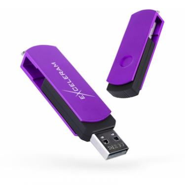 USB флеш накопитель eXceleram 8GB P2 Series Grape/Black USB 2.0 Фото