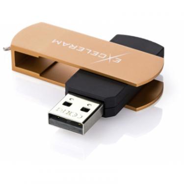 USB флеш накопитель eXceleram 64GB P2 Series Brown/Black USB 2.0 Фото 1