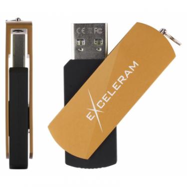 USB флеш накопитель eXceleram 64GB P2 Series Brown/Black USB 2.0 Фото 3