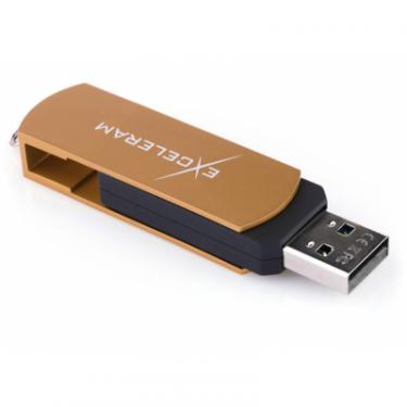 USB флеш накопитель eXceleram 64GB P2 Series Brown/Black USB 2.0 Фото 4