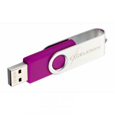USB флеш накопитель eXceleram 32GB P1 Series Silver/Purple USB 2.0 Фото 4
