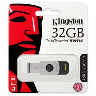USB флеш накопитель Kingston 32GB DT SWIVL Metal USB 3.0 Фото 2
