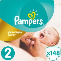 Подгузники Pampers Premium Care Mini Размер 2 (3-6 кг), 148 шт. Фото