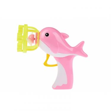 Игровой набор Same Toy мыльные пузыри Bubble Gun Дельфин розовый Фото 1