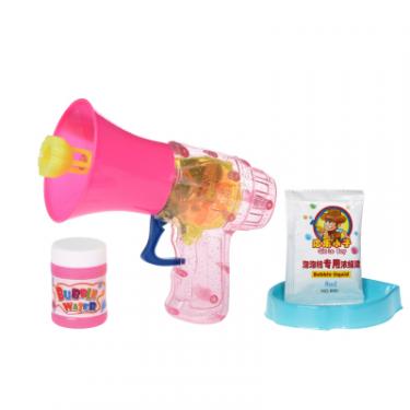 Игровой набор Same Toy мыльные пузыри Bubble Gun Рупор со светом розовый Фото