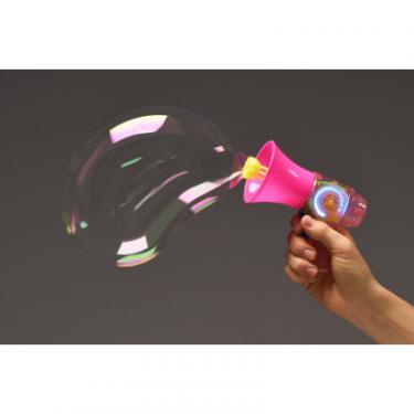 Игровой набор Same Toy мыльные пузыри Bubble Gun Рупор со светом розовый Фото 1