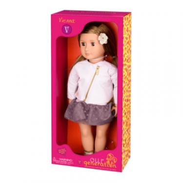 Кукла Our Generation Виена 46 см в розовой кожаной куртке Фото 1