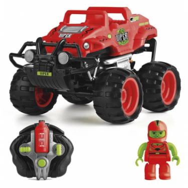 Радиоуправляемая игрушка Monster Smash-Ups CRASH CAR на р/у - ЗМЕЙ красный, аккум. 4.8V Фото
