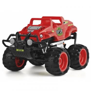 Радиоуправляемая игрушка Monster Smash-Ups CRASH CAR на р/у - ЗМЕЙ красный, аккум. 4.8V Фото 1