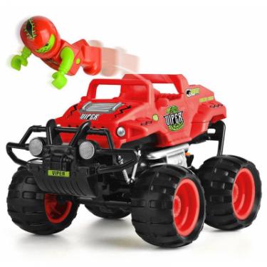 Радиоуправляемая игрушка Monster Smash-Ups CRASH CAR на р/у - ЗМЕЙ красный, аккум. 4.8V Фото 4