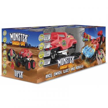 Радиоуправляемая игрушка Monster Smash-Ups CRASH CAR на р/у - ЗМЕЙ красный, аккум. 4.8V Фото 7