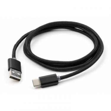 Дата кабель Vinga USB 2.0 AM to Type-C 1m LED black Фото 2