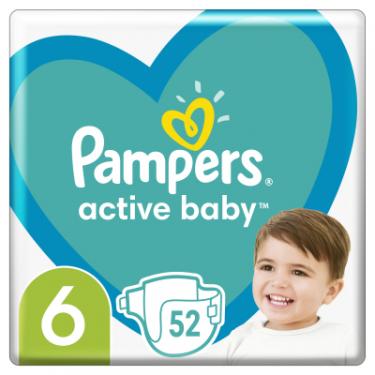 Подгузники Pampers Active Baby Extra Large Розмір 6 (13-18 кг) 52 шт Фото