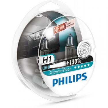Автолампа Philips H1 X-treme VISION +130%, 3700K, 2шт Фото