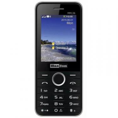 Мобильный телефон Maxcom MM136 Black-SIlver Фото