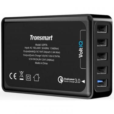 Зарядное устройство Tronsmart U5PTA Quick Charge 3.0 Rapid Desktop Charger Black Фото 1