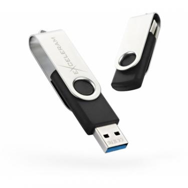 USB флеш накопитель eXceleram 64GB P1 Series Silver/Black USB 3.1 Gen 1 Фото