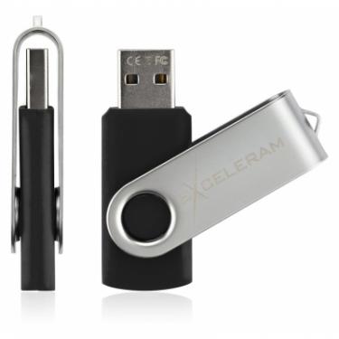 USB флеш накопитель eXceleram 64GB P1 Series Silver/Black USB 3.1 Gen 1 Фото 3