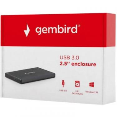 Карман внешний Gembird 2.5" USB3.0 black Фото 5