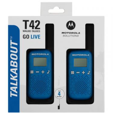 Портативная рация Motorola TALKABOUT T42 Blue Twin Pack Фото 11