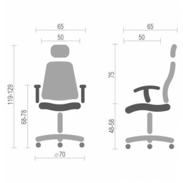 Офисное кресло Аклас Сити CH SR(L) Чёрное Фото 4