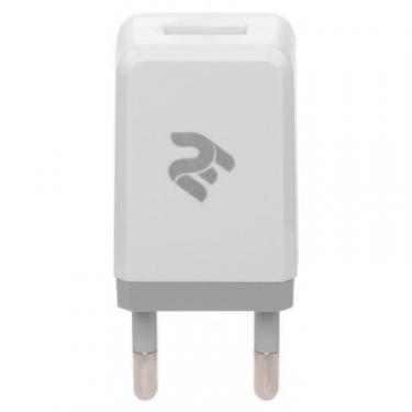 Зарядное устройство 2E USB Wall Charger USB:DC5V/1A, white Фото