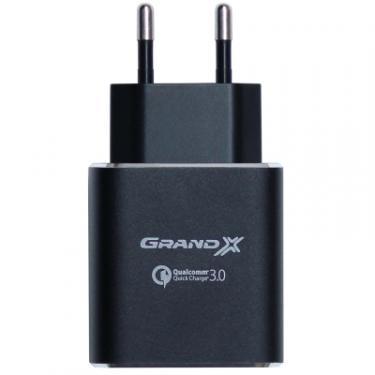 Зарядное устройство Grand-X Quick Charge QС3.0 3.6V-6.5V 3A, 6.5V-9V 2A, 9V-12 Фото 1