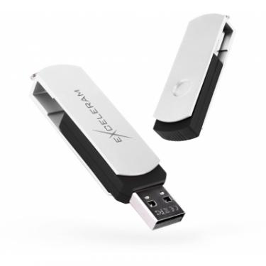 USB флеш накопитель eXceleram 16GB P2 Series White/Black USB 2.0 Фото