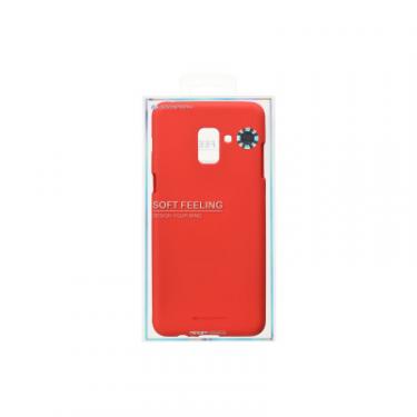Чехол для мобильного телефона Goospery Samsung Galaxy A8+ (A730) SF Jelly Red Фото 2