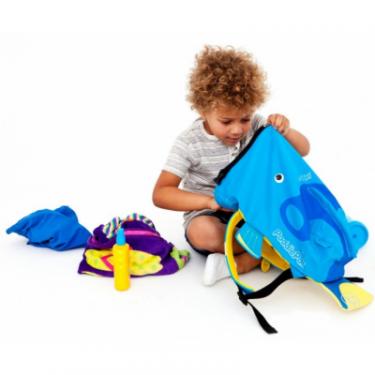 Рюкзак детский Trunki PaddlePak Рыбка Голубой Фото 4