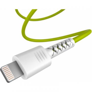 Дата кабель Pixus USB 2.0 AM to Lightning 1.0m Soft white/lime Фото 2
