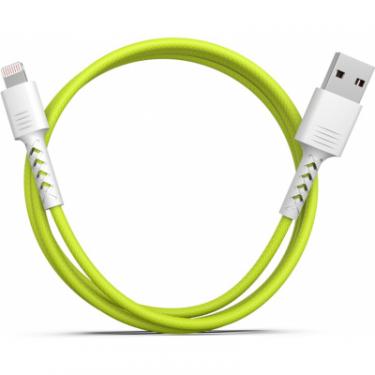 Дата кабель Pixus USB 2.0 AM to Lightning 1.0m Soft white/lime Фото 3
