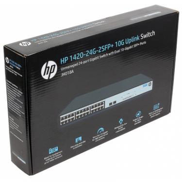 Коммутатор сетевой HP 1420-24G-2SFP+ Фото 5