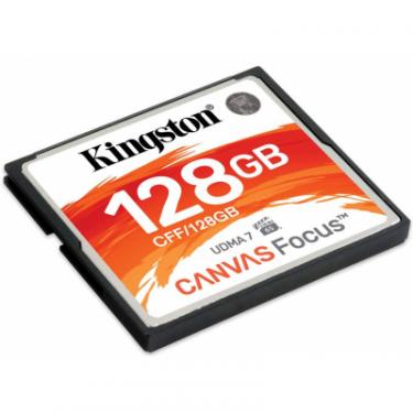 Карта памяти Kingston Compact Flash Card 128Gb Canvas Focus UDMA7 Фото 1