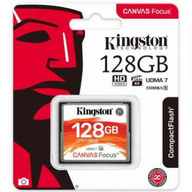Карта памяти Kingston Compact Flash Card 128Gb Canvas Focus UDMA7 Фото 2
