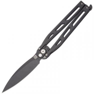 Нож Artisan Kinetic Balisong, D2, Steel black Фото 2