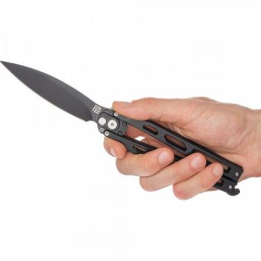 Нож Artisan Kinetic Balisong, D2, Steel black Фото 3