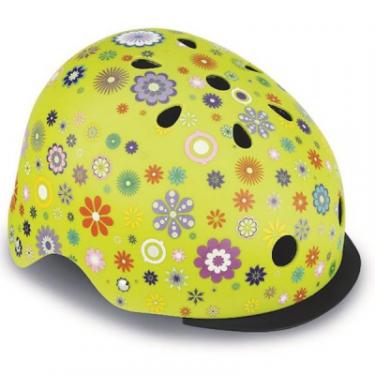 Шлем Globber с фонариком Цветы Зеленый 48-53см (XS/S) Фото 2