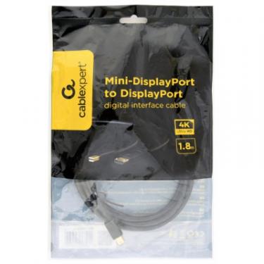 Кабель мультимедийный Cablexpert miniDisplayPort to DisplayPort 1.8m Фото 3