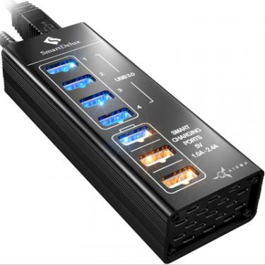 Концентратор AirOn SmartDelux 4-ports USB 3.0 + 3-ports super chargin Фото