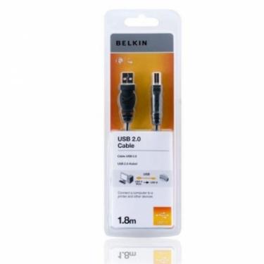 Кабель для принтера Belkin USB 2.0 AM/BM 1.8m Фото 1