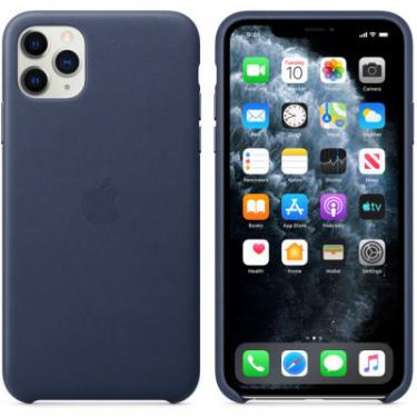 Чехол для мобильного телефона Apple iPhone 11 Pro Max Leather Case - Midnight Blue Фото 5