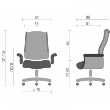 Офисное кресло Аклас Лигурия EX D-TILT Коричневое Фото 5