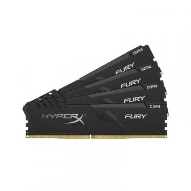 Модуль памяти для компьютера Kingston Fury (ex.HyperX) DDR4 64GB (4x16GB) 2666 MHz HyperX Fury Black Фото