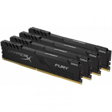 Модуль памяти для компьютера Kingston Fury (ex.HyperX) DDR4 64GB (4x16GB) 2666 MHz HyperX Fury Black Фото 1
