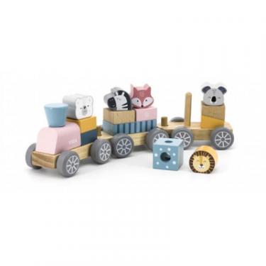 Развивающая игрушка Viga Toys PolarB Поезд с животными Фото 1